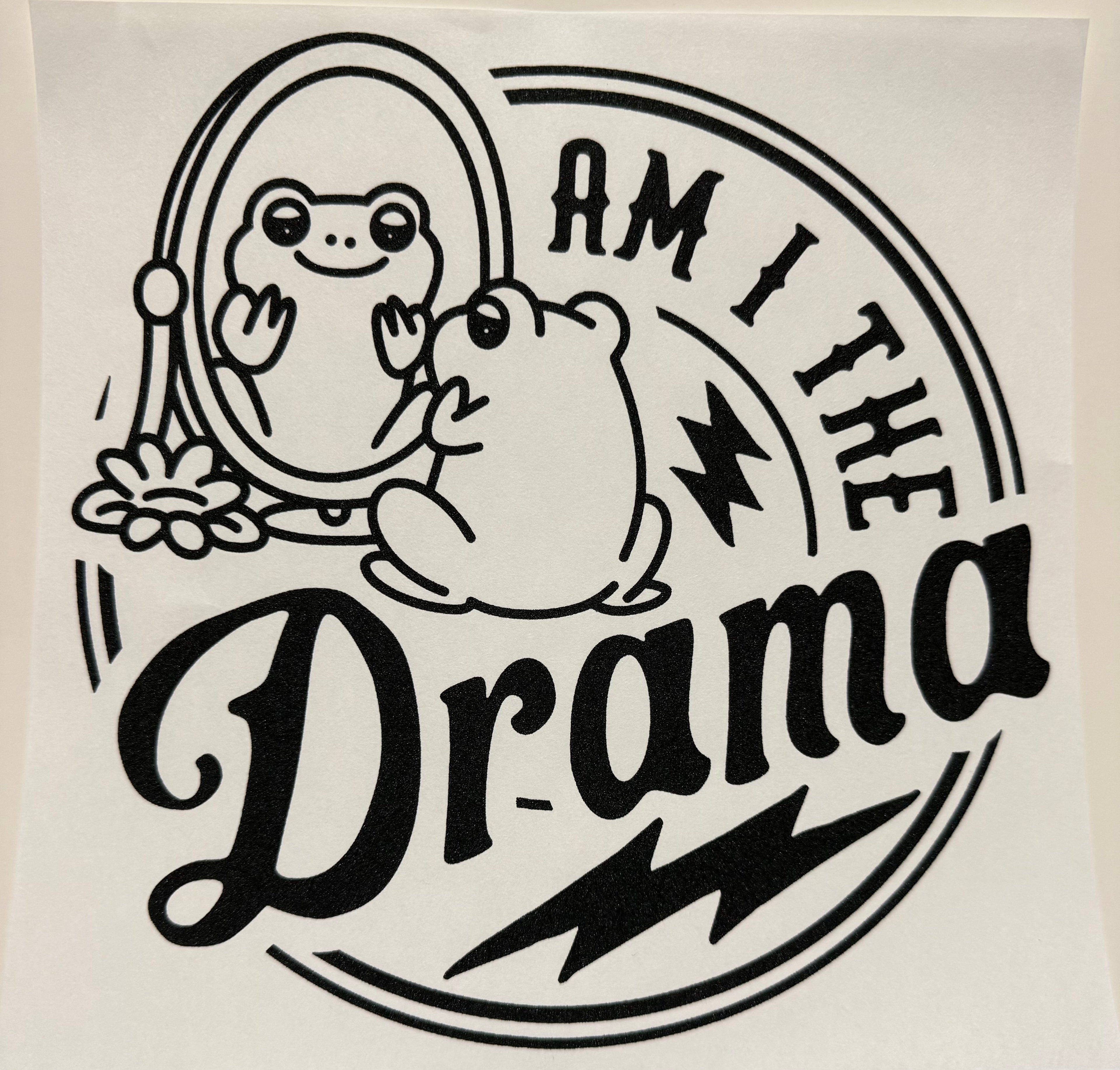 Drama full‑color Direct Transfer Film (DTF) T‑shirt
