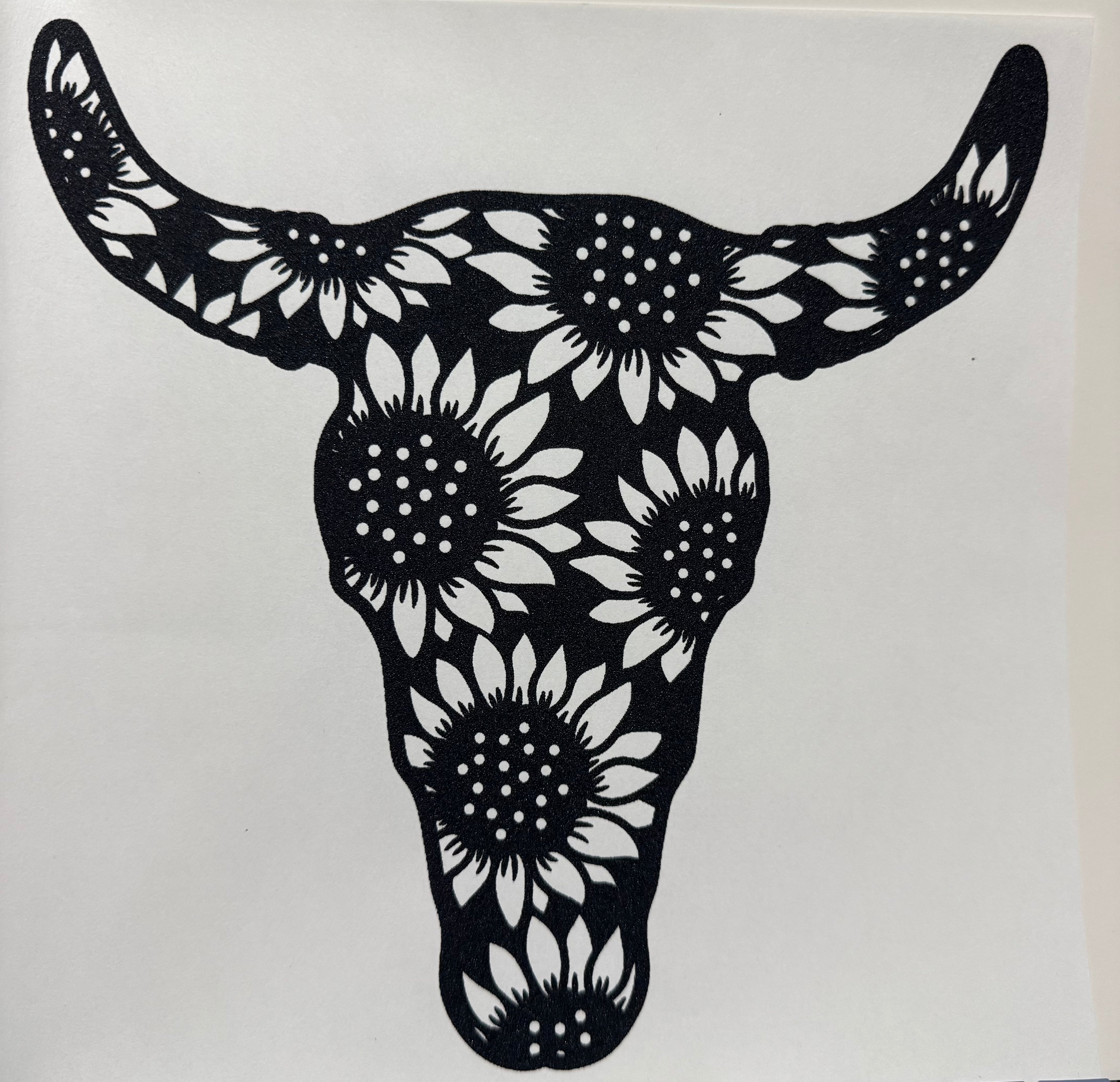 Sunflower cow full‑color Direct Transfer Film (DTF) T‑shirt
