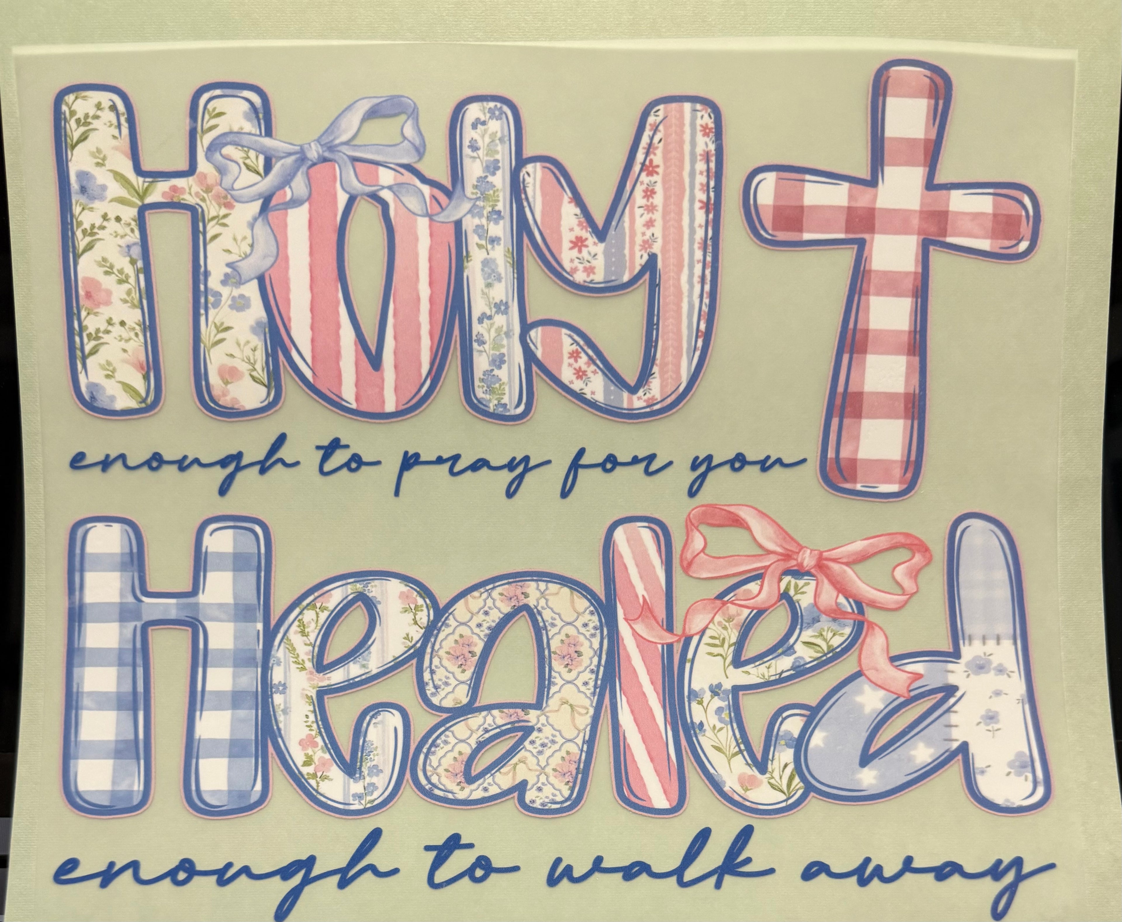 Holy/Healed full‑color Direct Transfer Film (DTF) T‑shirt