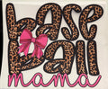 Cheetah Baseball Mom full‑color Direct Transfer Film (DTF) T‑shirt