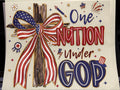 Cross One Nation Under God full‑color Direct Transfer Film (DTF) T‑shirt