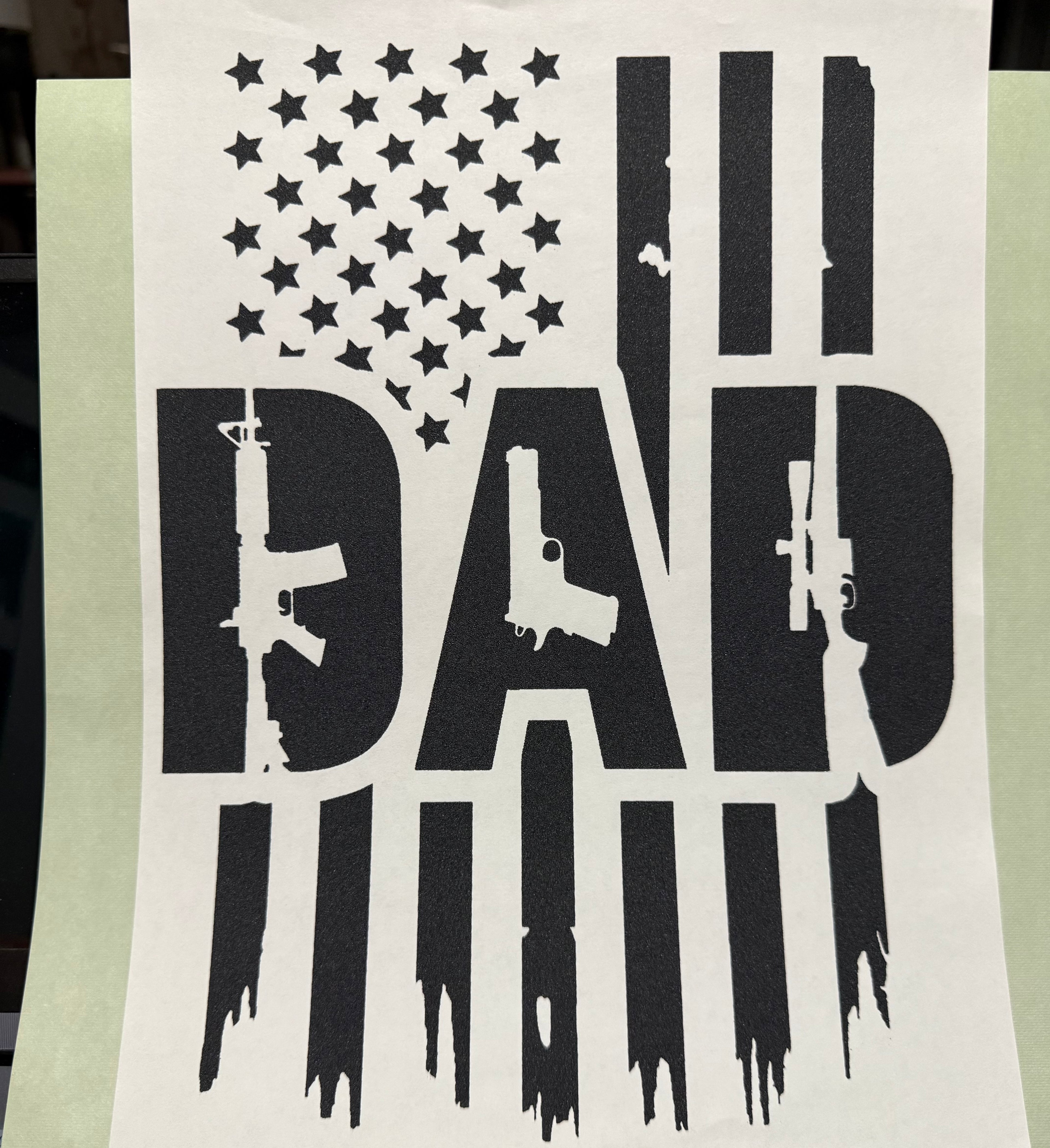 Dad Flag full‑color Direct Transfer Film (DTF) T‑shirt