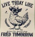 Live Today full‑color Direct Transfer Film (DTF) T‑shirt