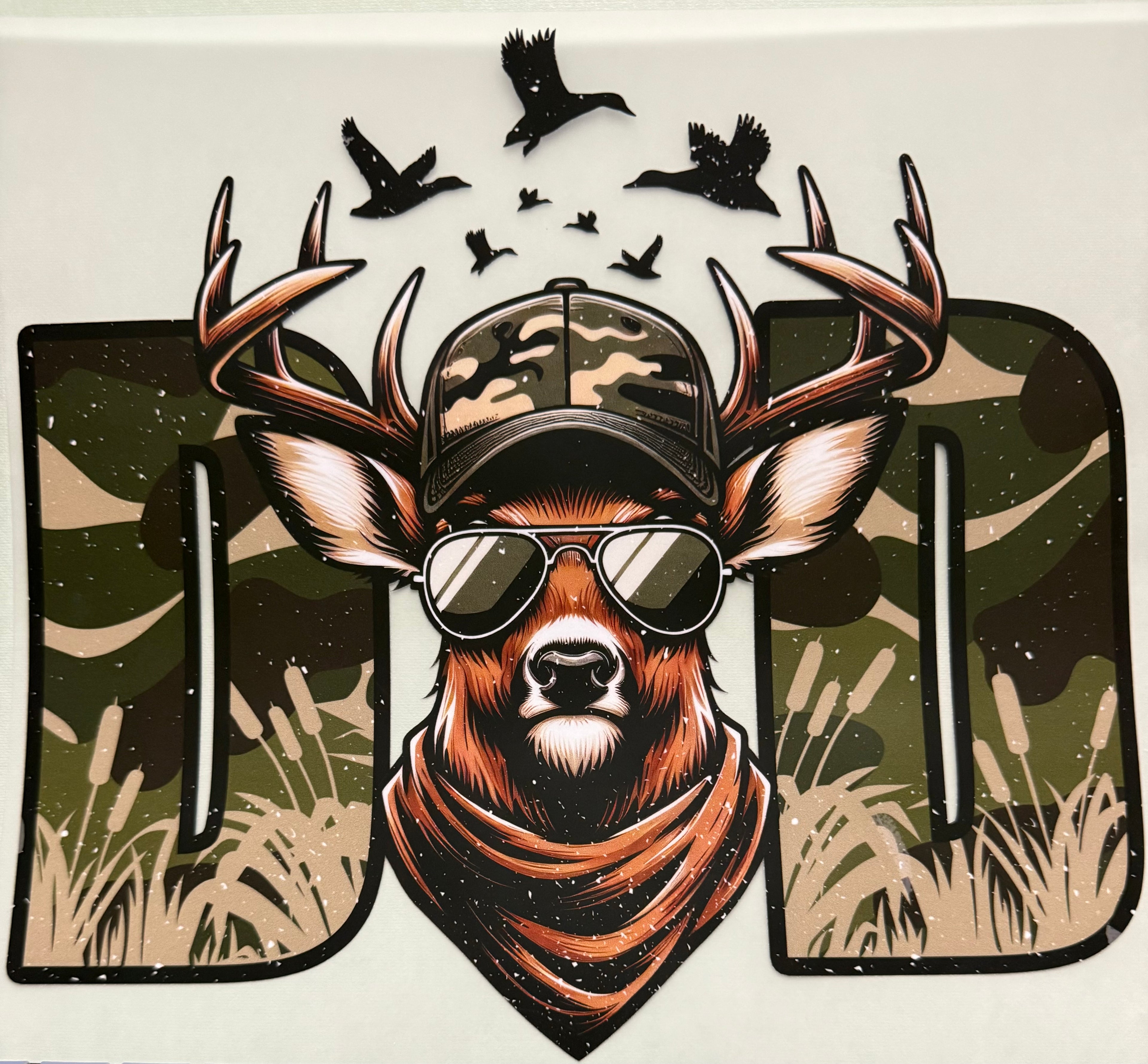 Deer Dad full‑color Direct Transfer Film (DTF) T‑shirt