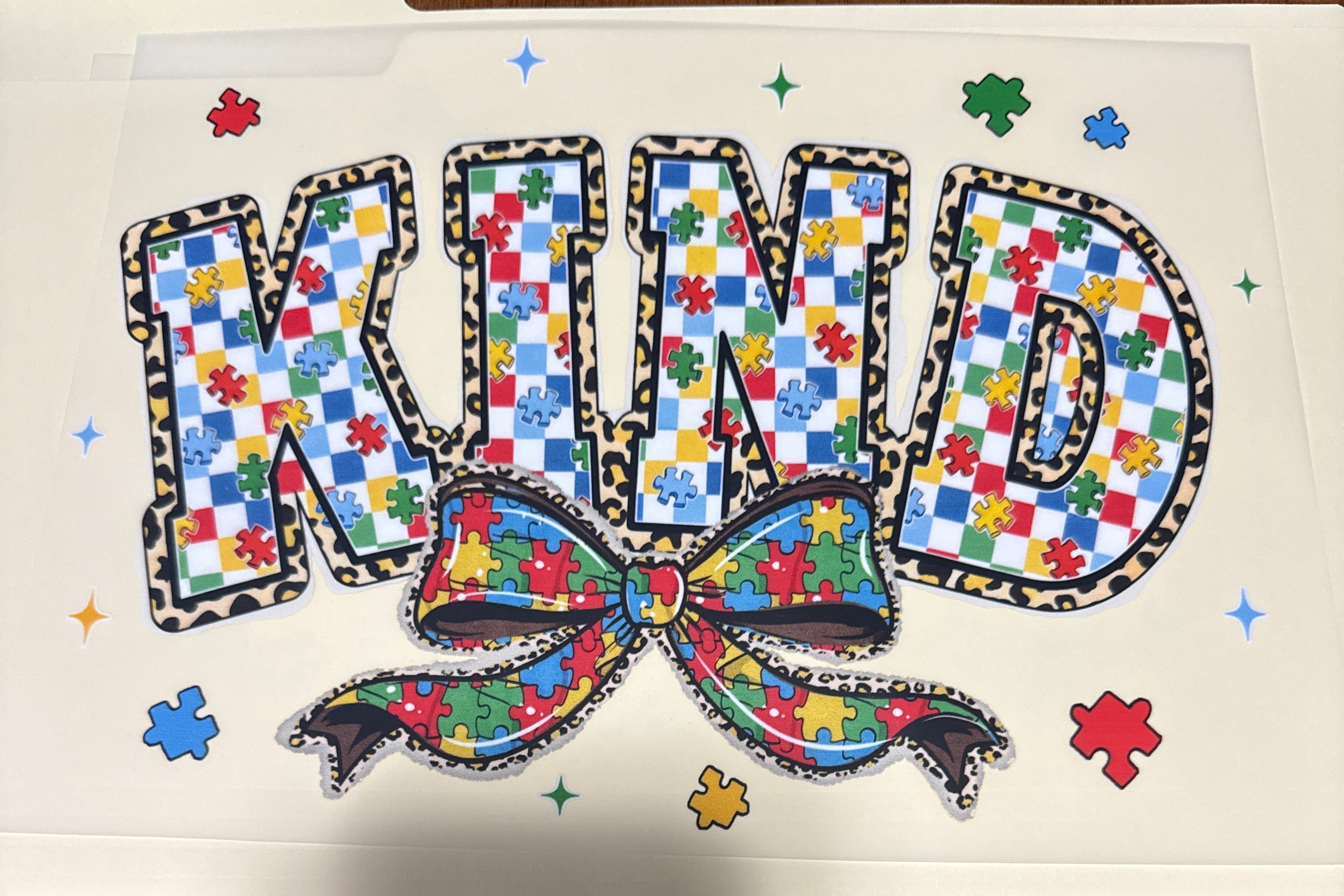 Kind full‑color Direct Transfer Film (DTF) T‑shirt